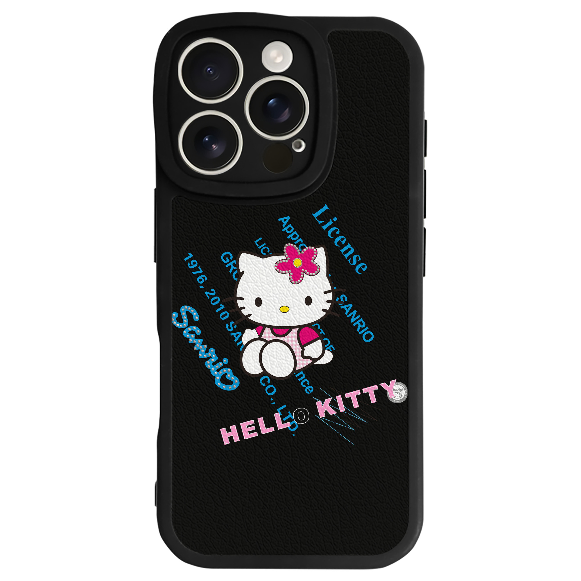 （画像用） Hello Kitty ハローキティ 【iPhone 16シリーズ対応】シリコンスマホケース（レザー調） 材質：シリコン